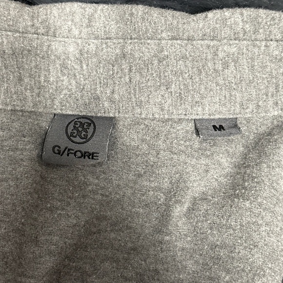 G/FORE Men’s tennis Gray Golf Polo Shirt Short Sleeve Classic size medium - Picture 2 of 14